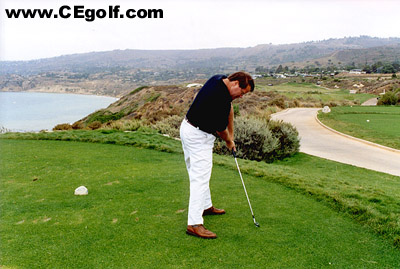 image showing the tendency of a downswing that is too steep